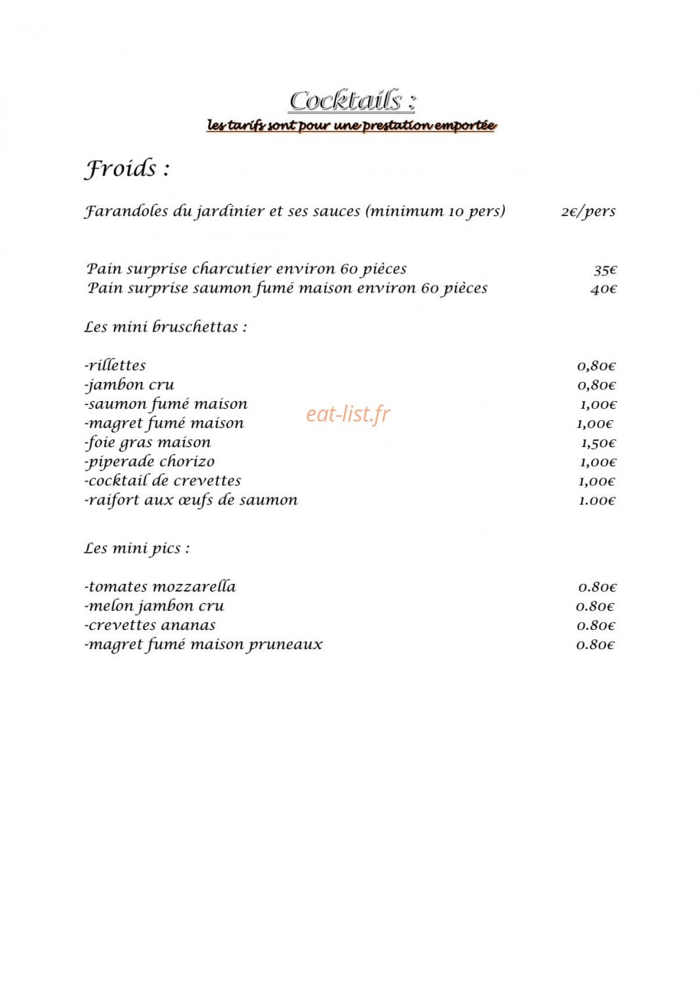 Rod & Sève — carte page 4