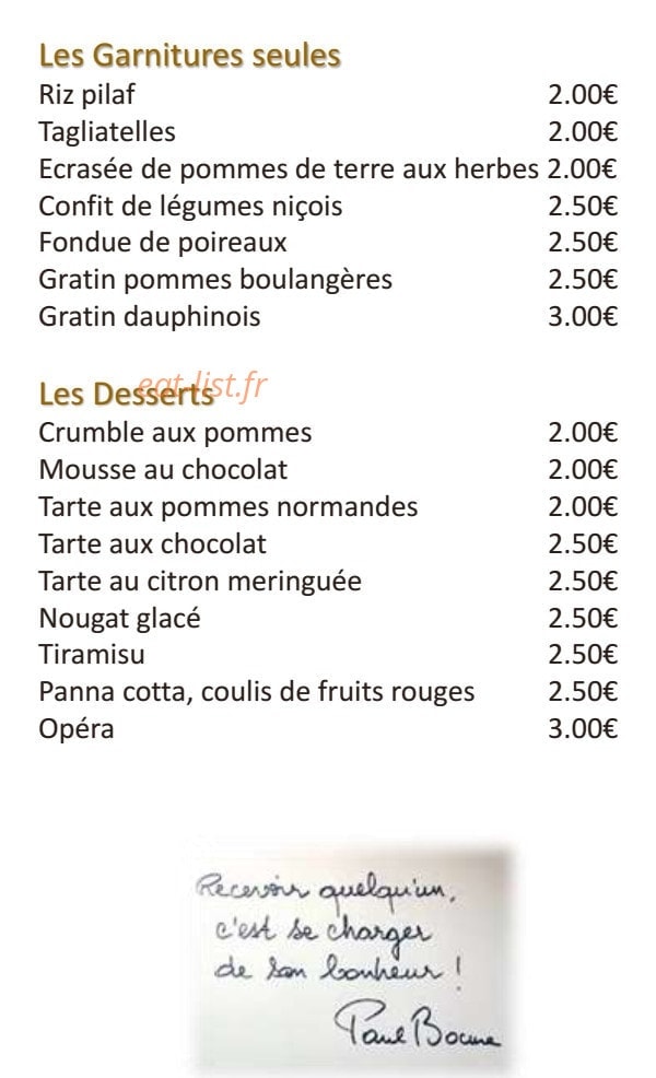 L’auberge des petits — carte page 3