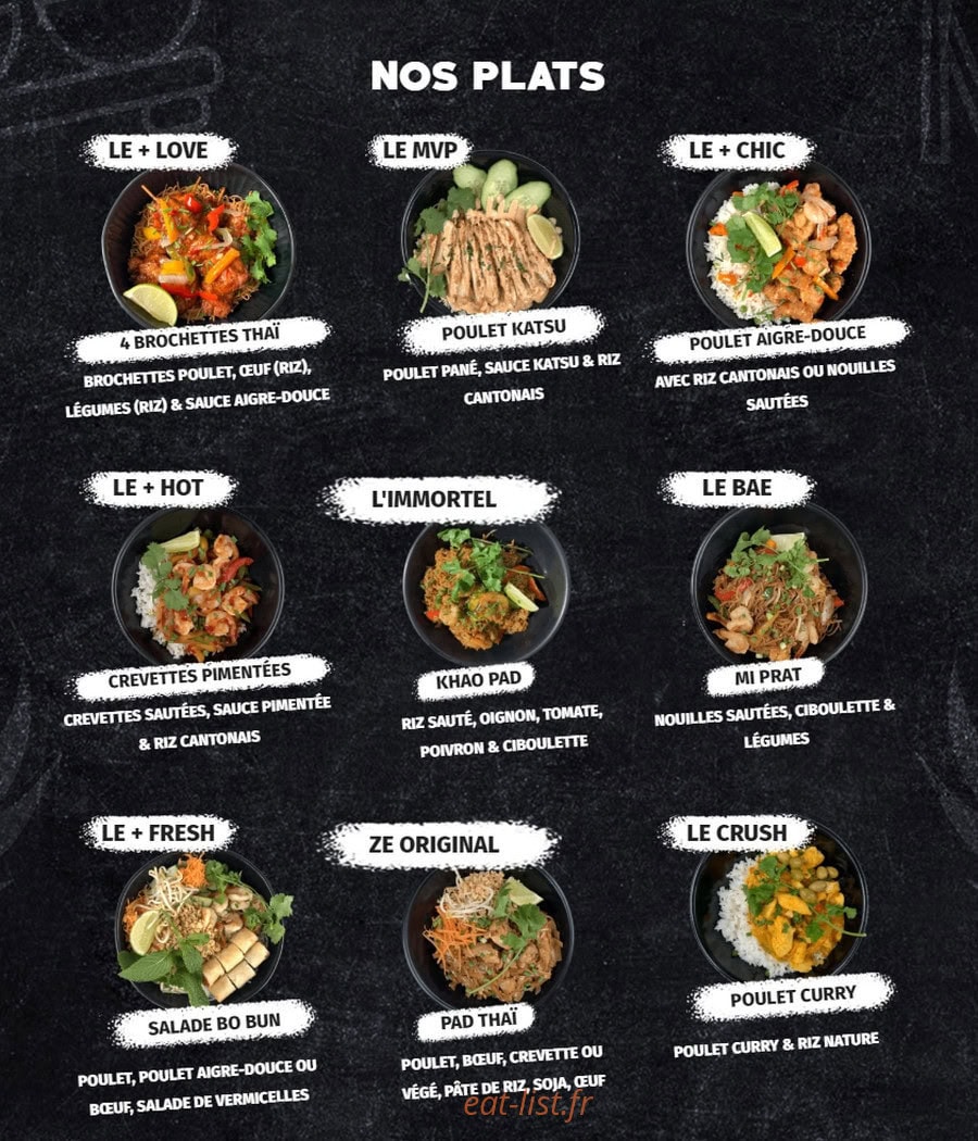 Asian House — carte page 1