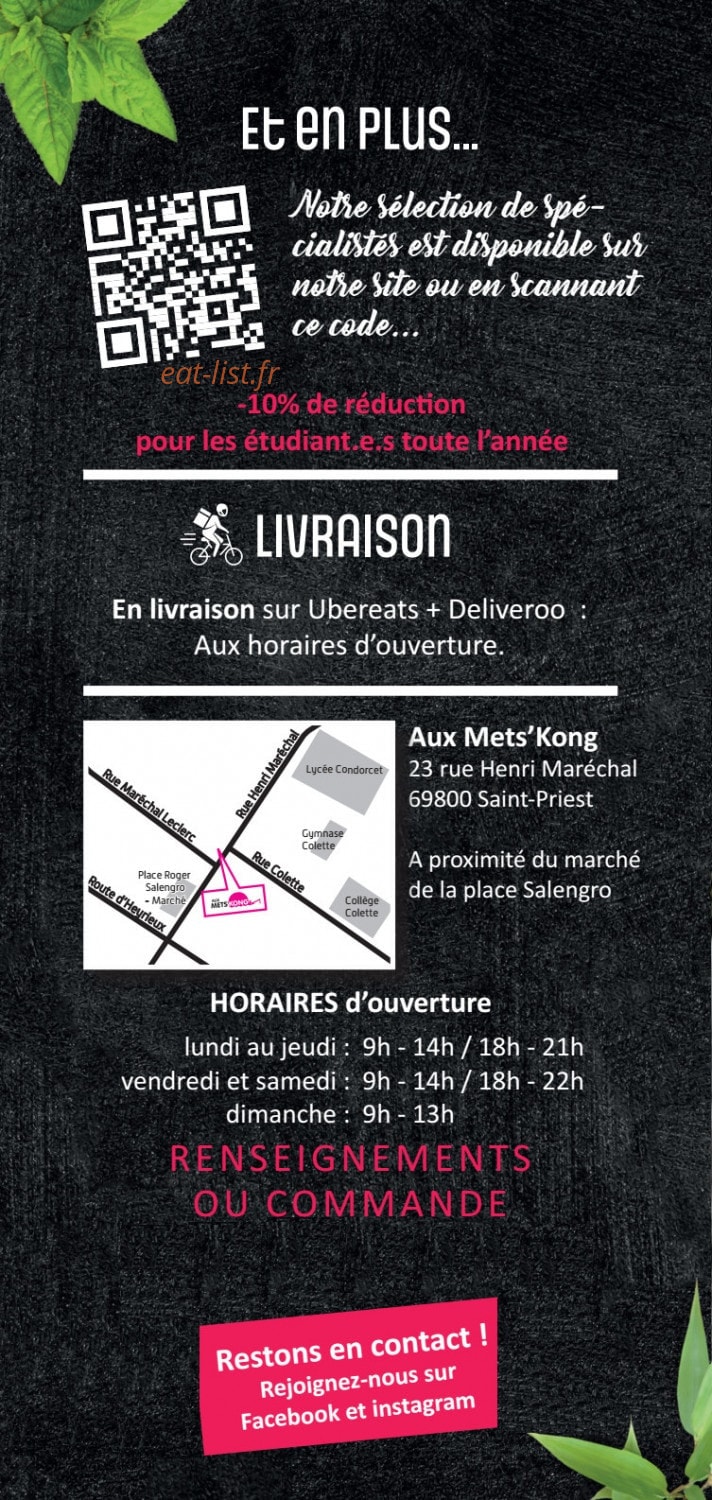 Aux Mets' Kong — carte page 6
