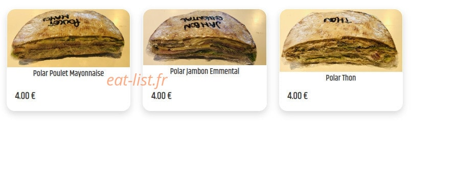 Boulangerie Léonard — carte page 3