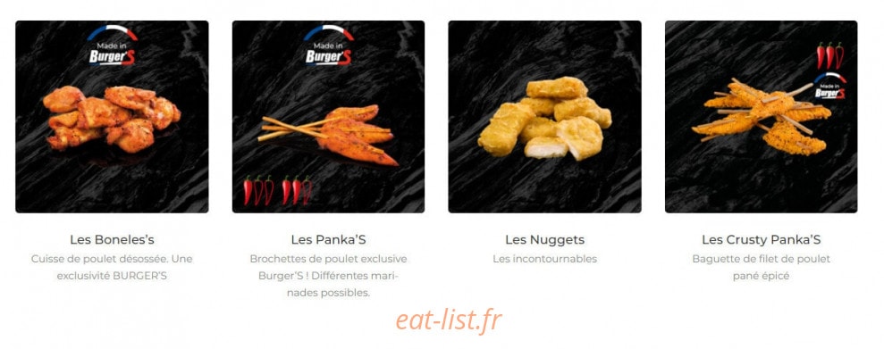 Burger'S — carte page 4