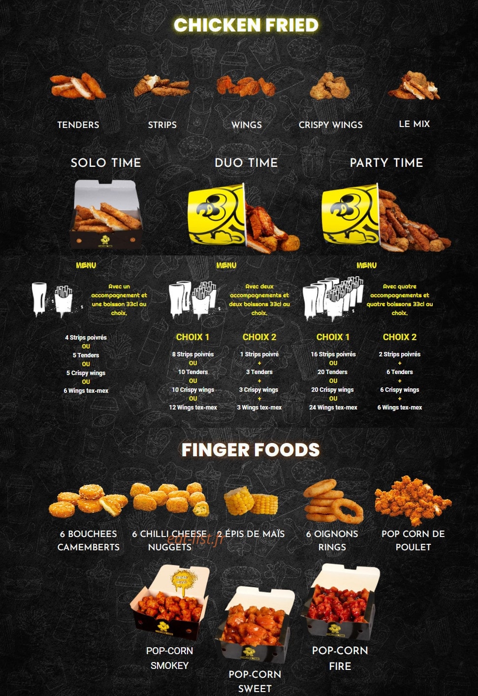 Chicken Time — carte page 1