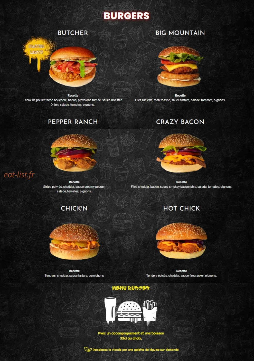 Chicken Time — carte page 2
