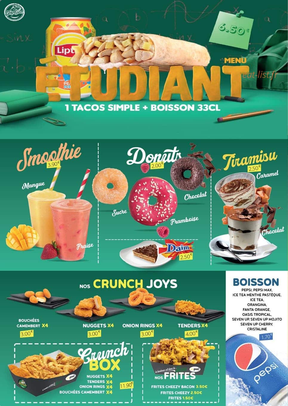 Joys Tacos Saint-Priest — carte page 4