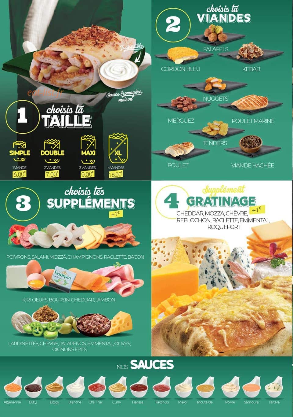 Joys Tacos Saint-Priest — carte page 3