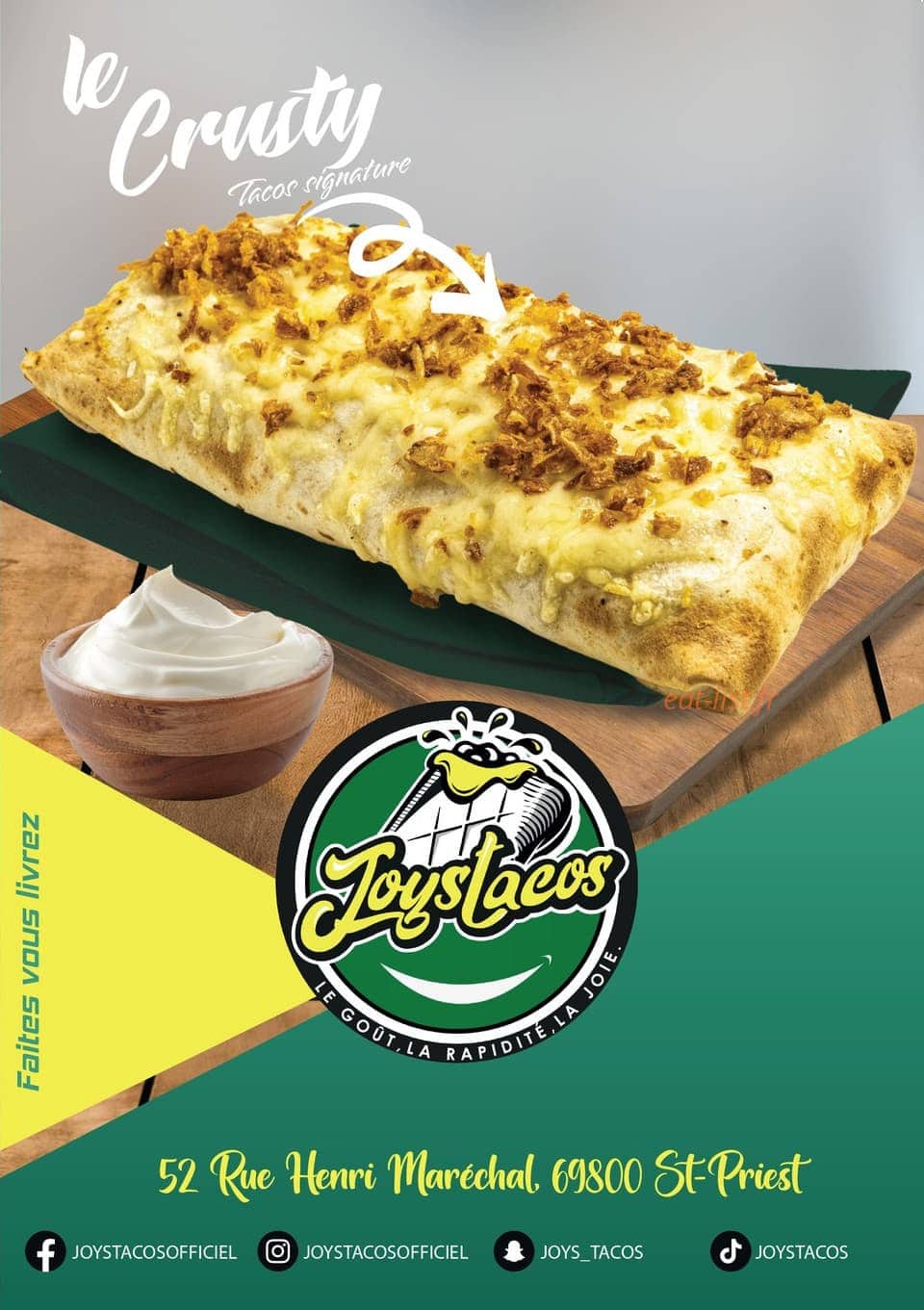 Joys Tacos Saint-Priest — carte page 1