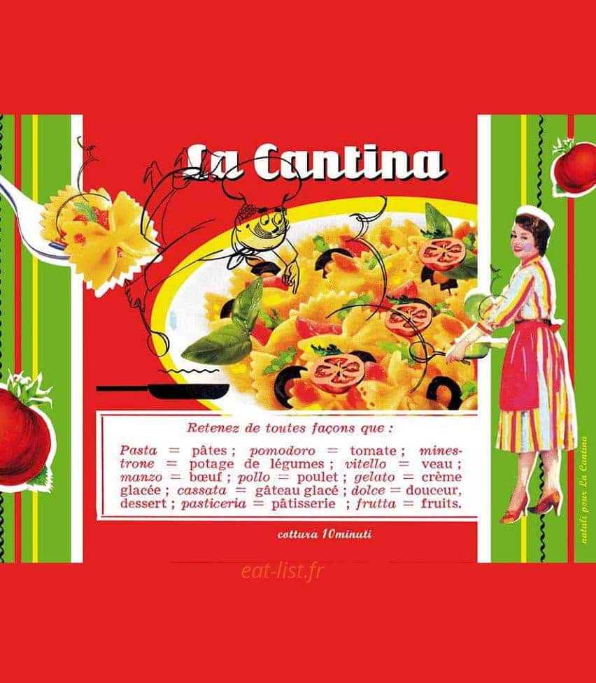 La Cantina Ristorante — carte page 1