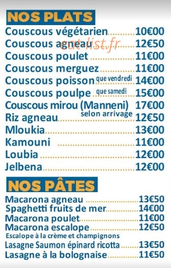 La Goulette — carte page 2