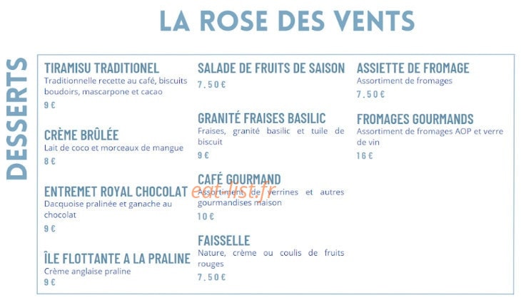 La Rose des Vents — carte page 3