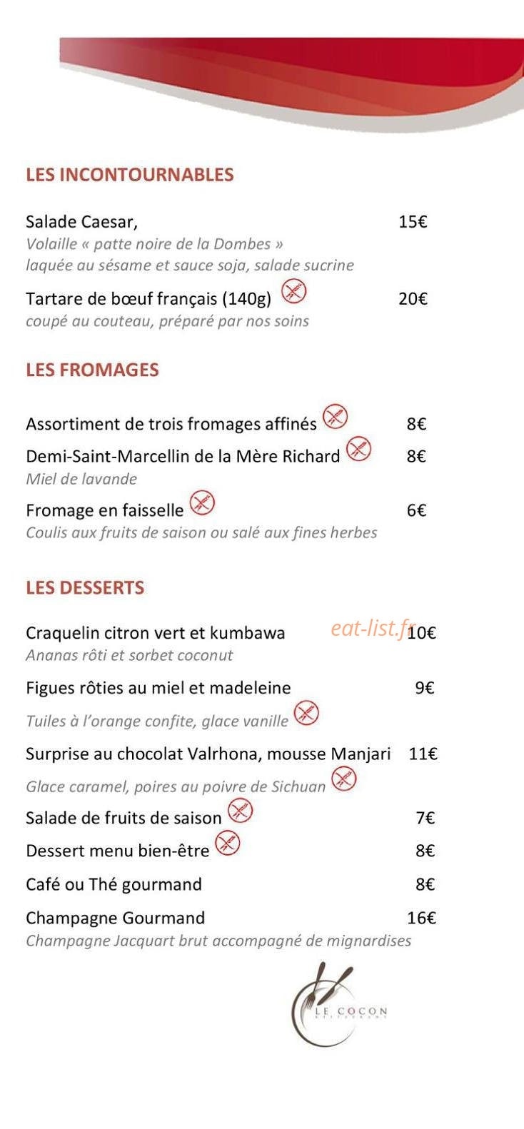 Le cocon — carte page 2