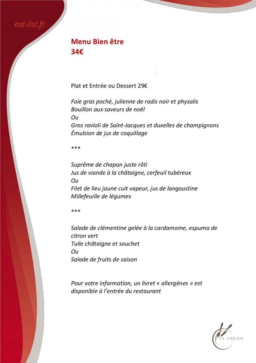 Le cocon — carte page 4