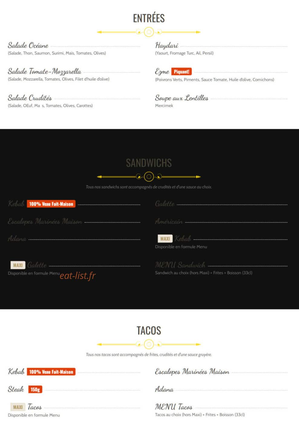 Marmaray’s — carte page 1