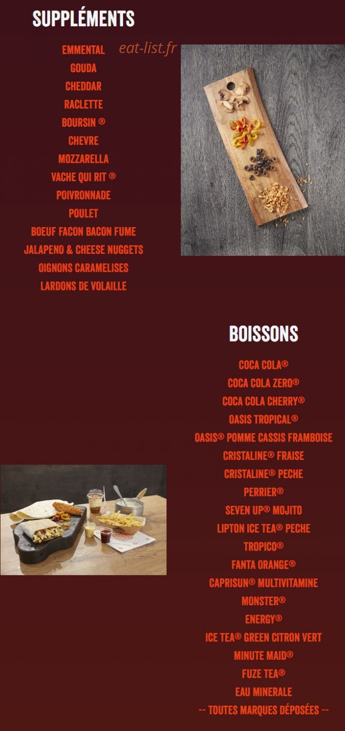 O'tacos — carte page 2