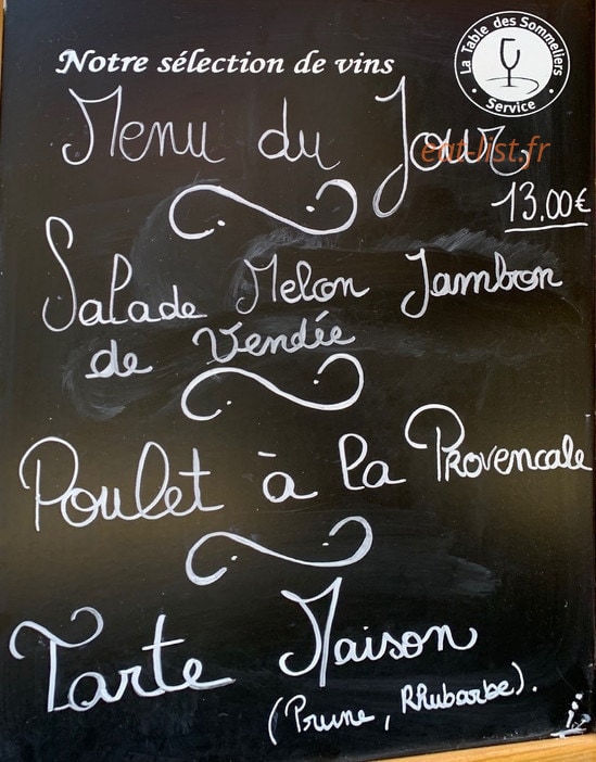 Pizza De La Gare — carte page 1