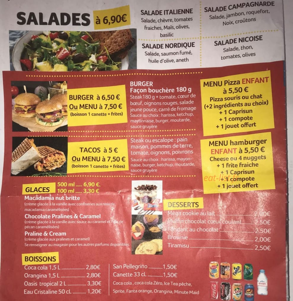 Pizza lands — carte page 4