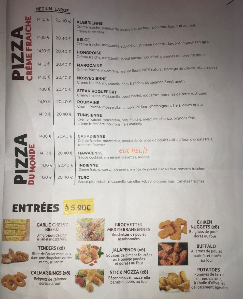 Pizza lands — carte page 2