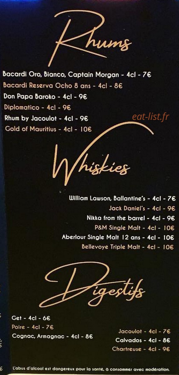 L'EauDace Lounge — carte page 2