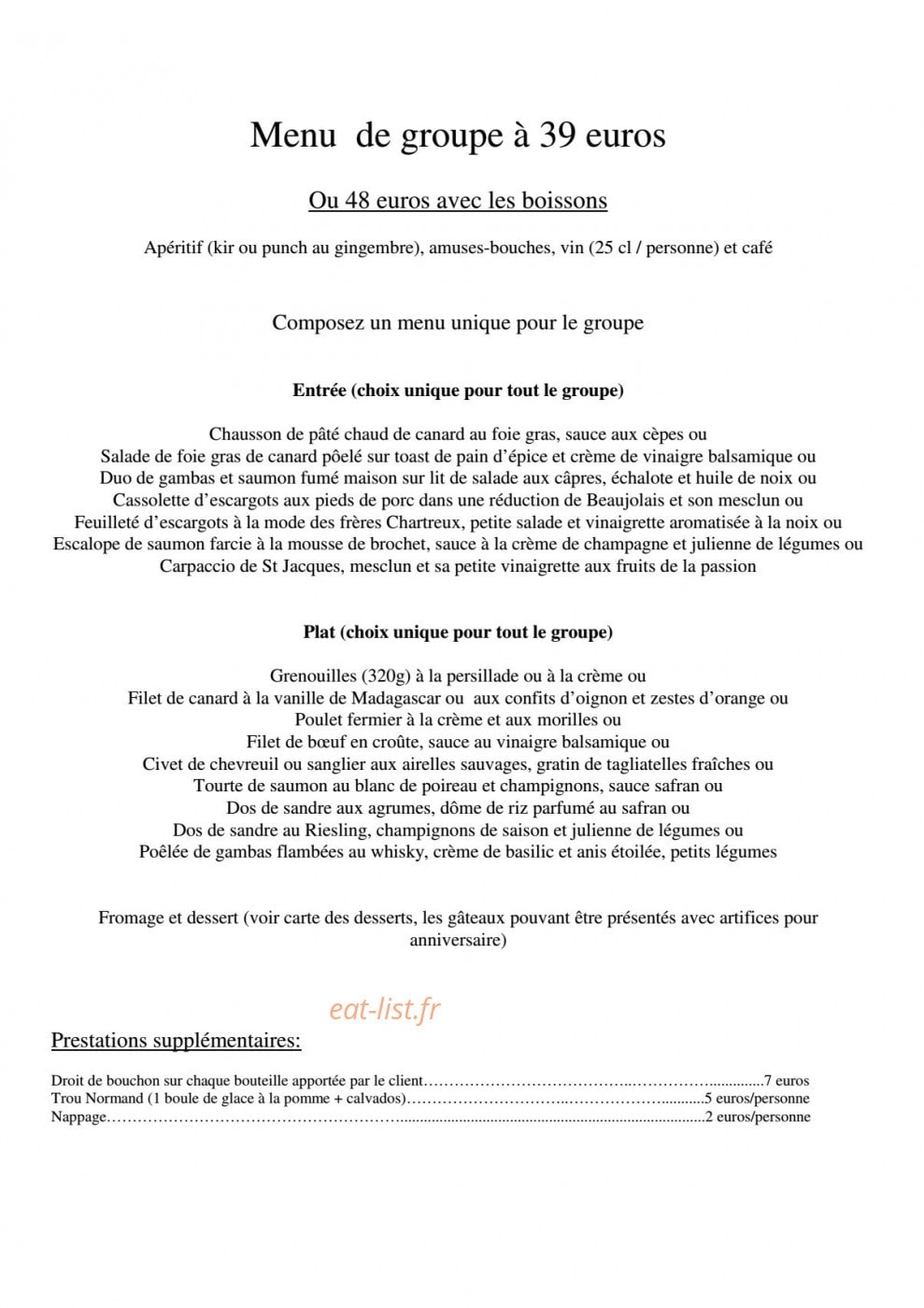 Les 3 Canards — carte page 10