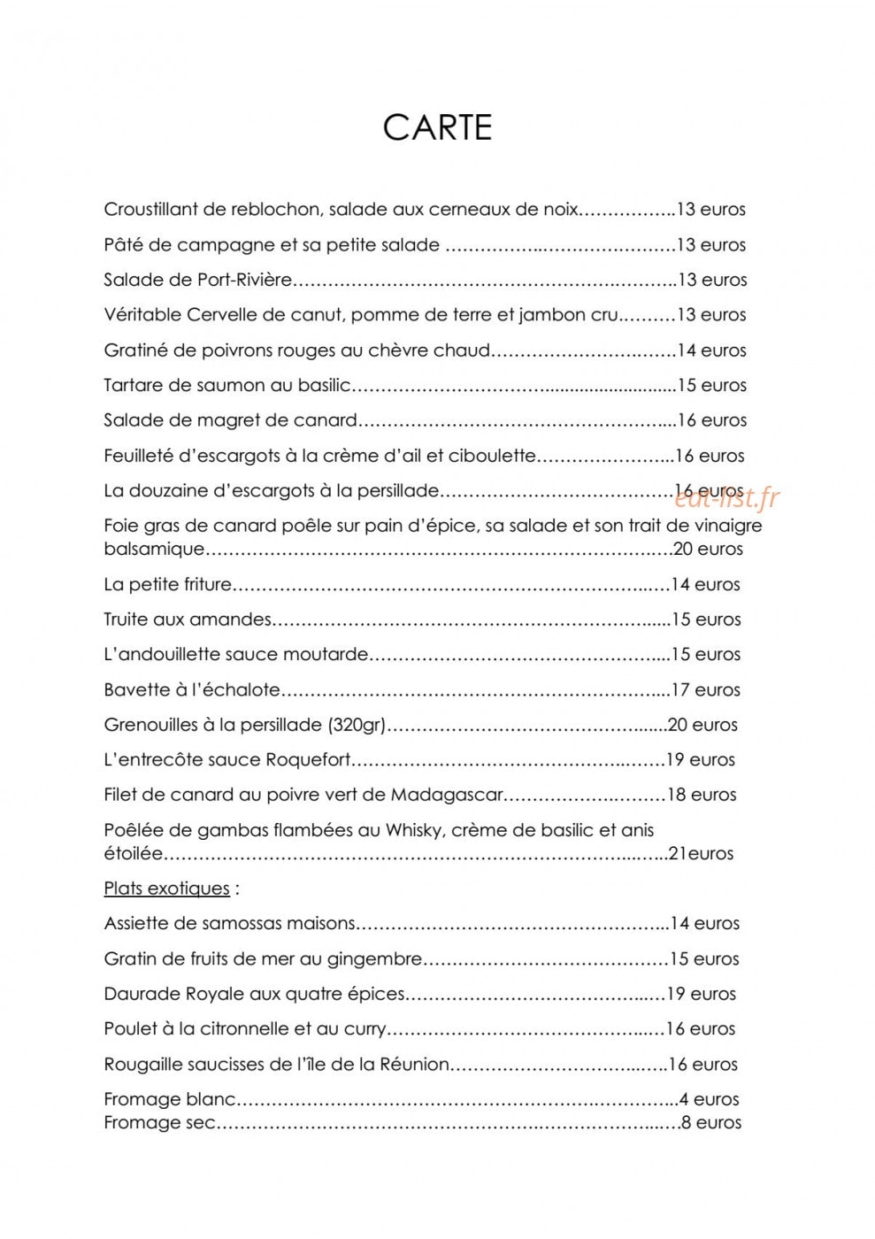 Les 3 Canards — carte page 4