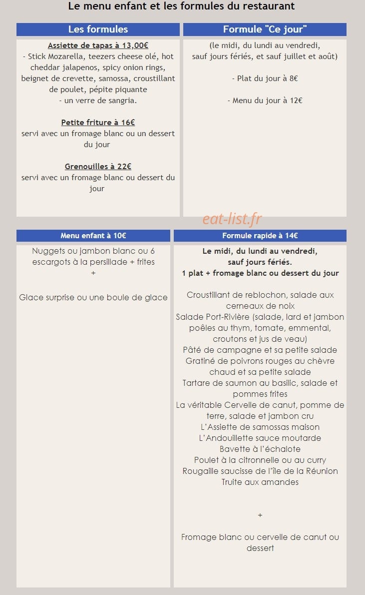 Les 3 Canards — carte page 3
