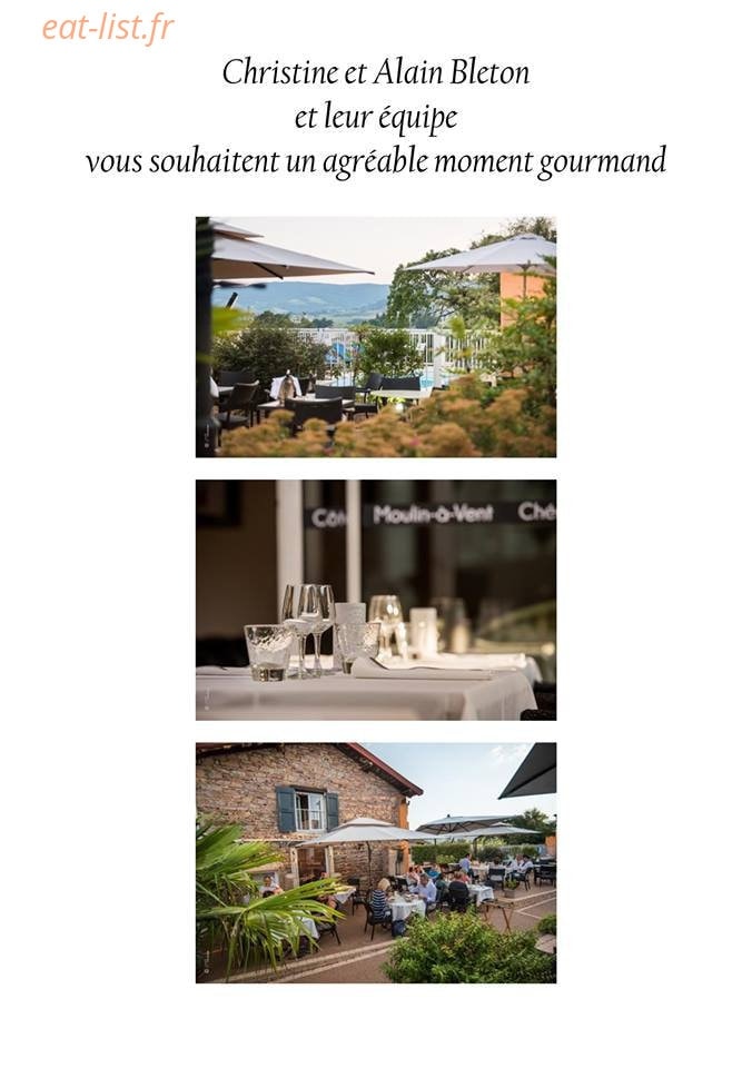 La Table d'Alain Bleton — carte page 1
