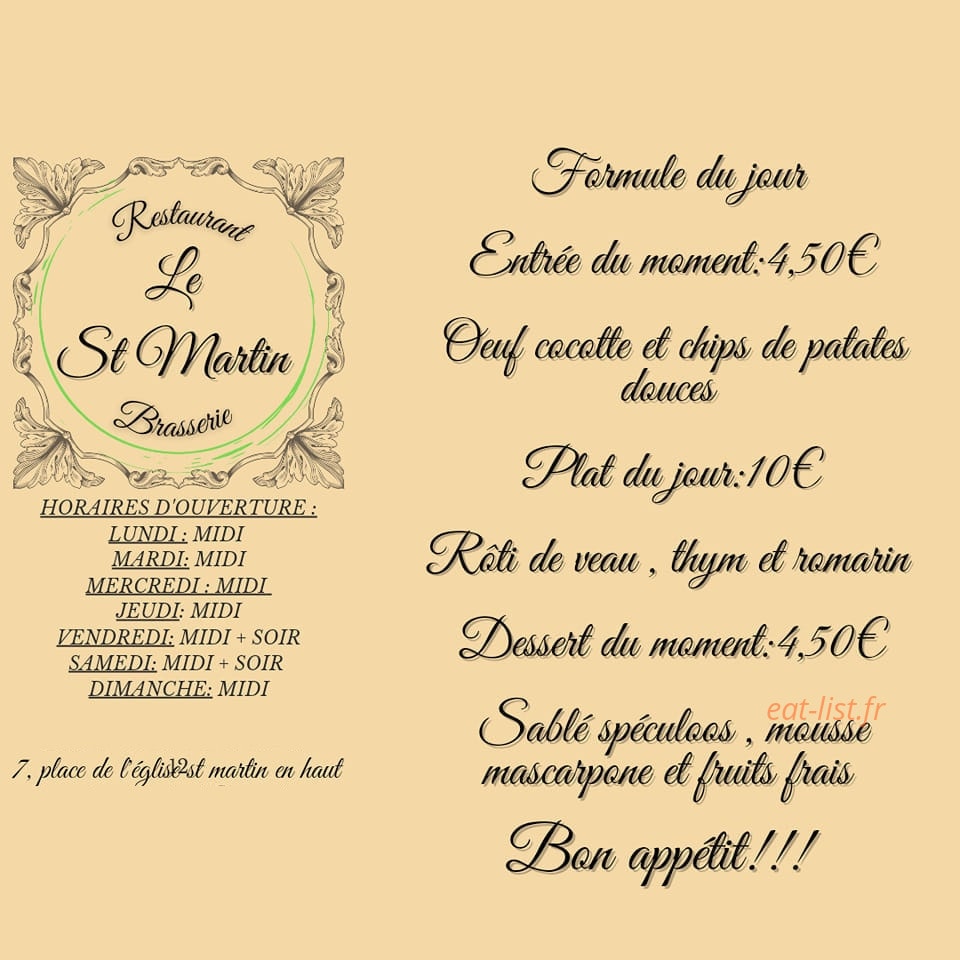 Le St-Martin — carte page 1