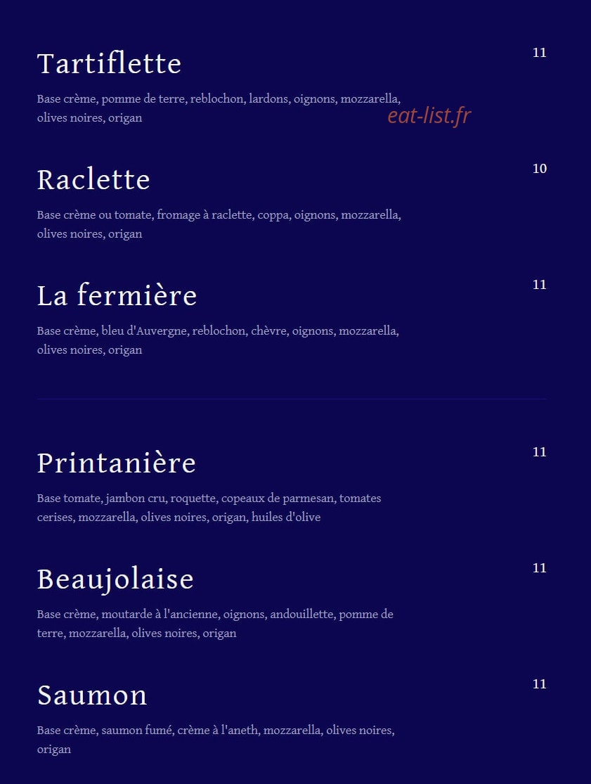 Au Ricochet — carte page 2
