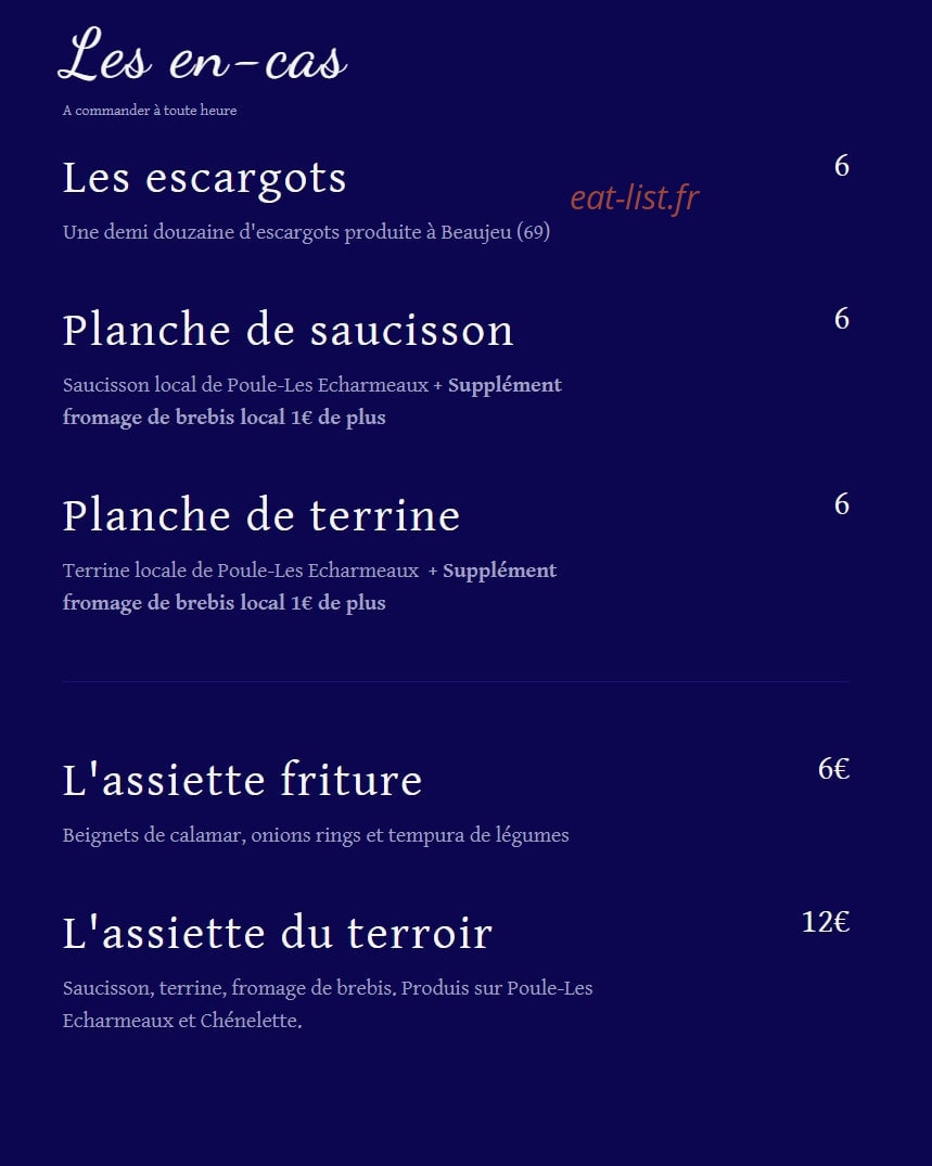 Au Ricochet — carte page 4