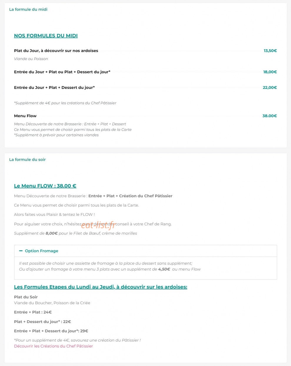 Café Flow — carte page 4