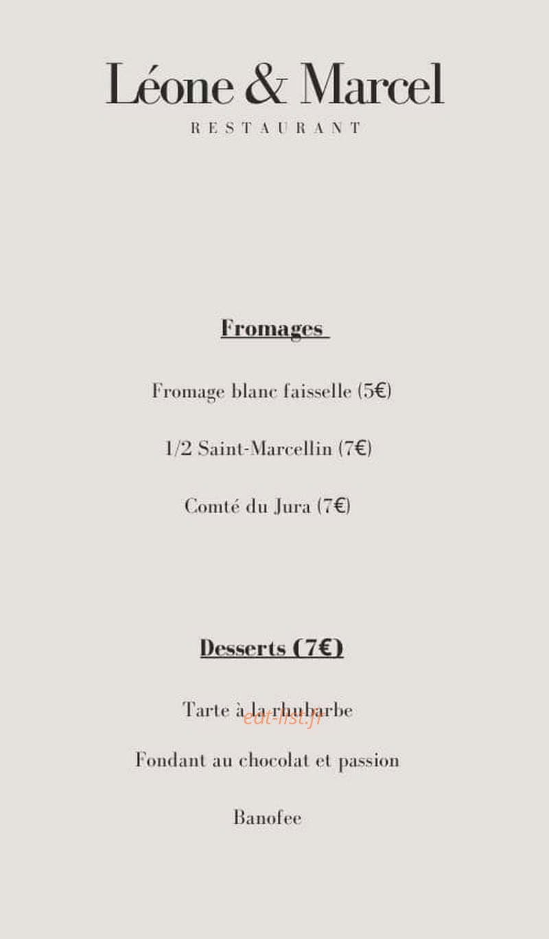 Léone & Marcel — carte page 1