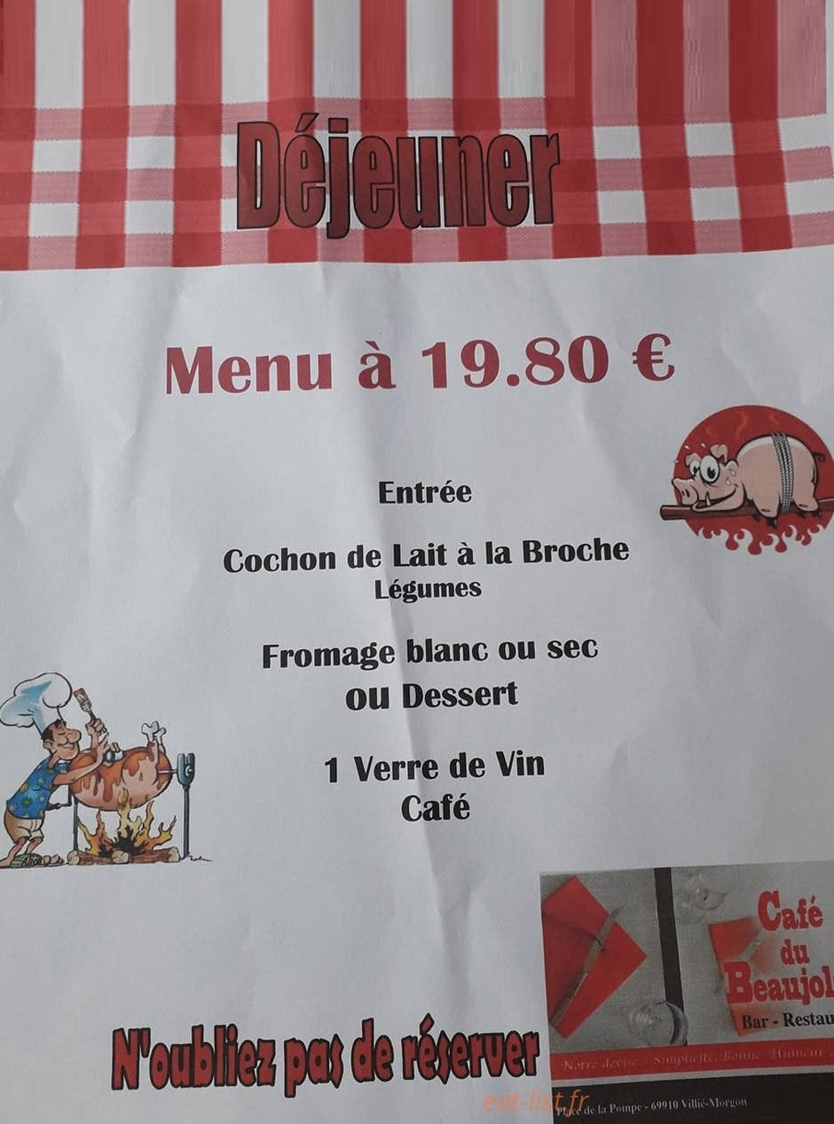 Café du beaujolais — carte page 2