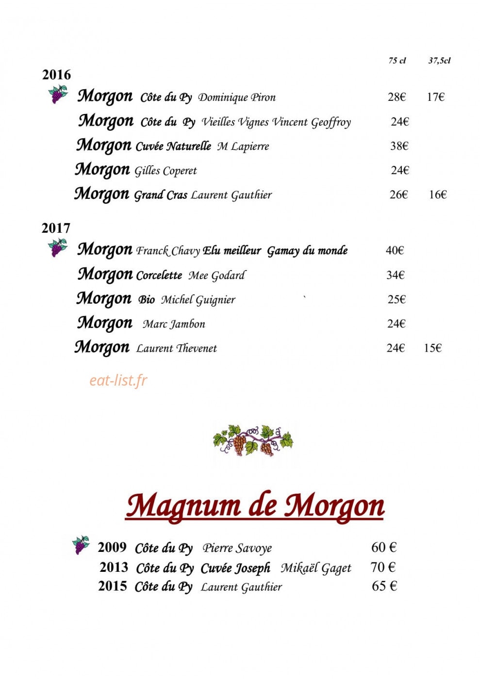 Le Morgon — carte page 5