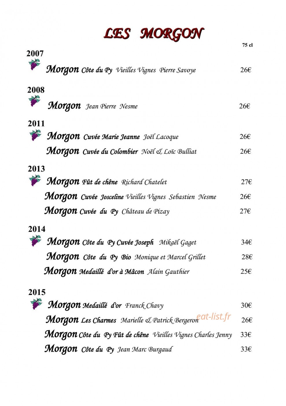 Le Morgon — carte page 4