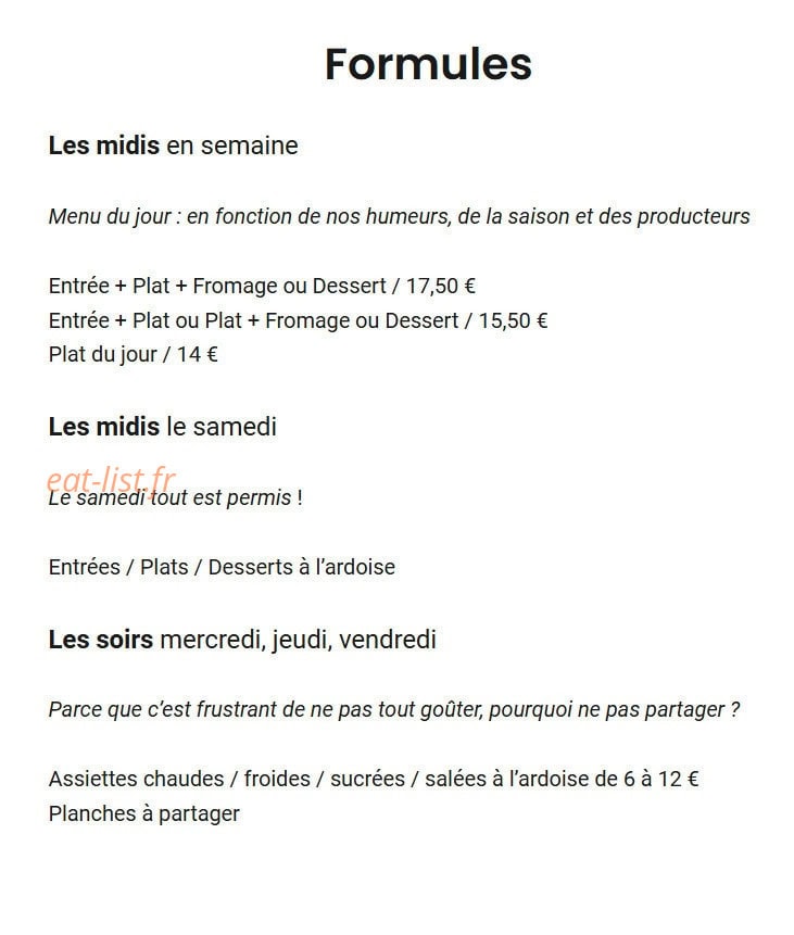 L'ail en Ch'mise — carte page 1