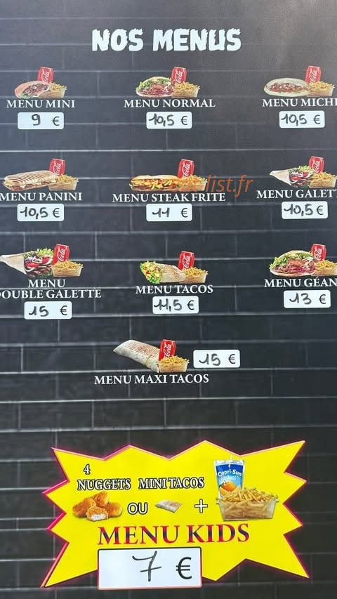 Le Cham's tacos — carte page 2
