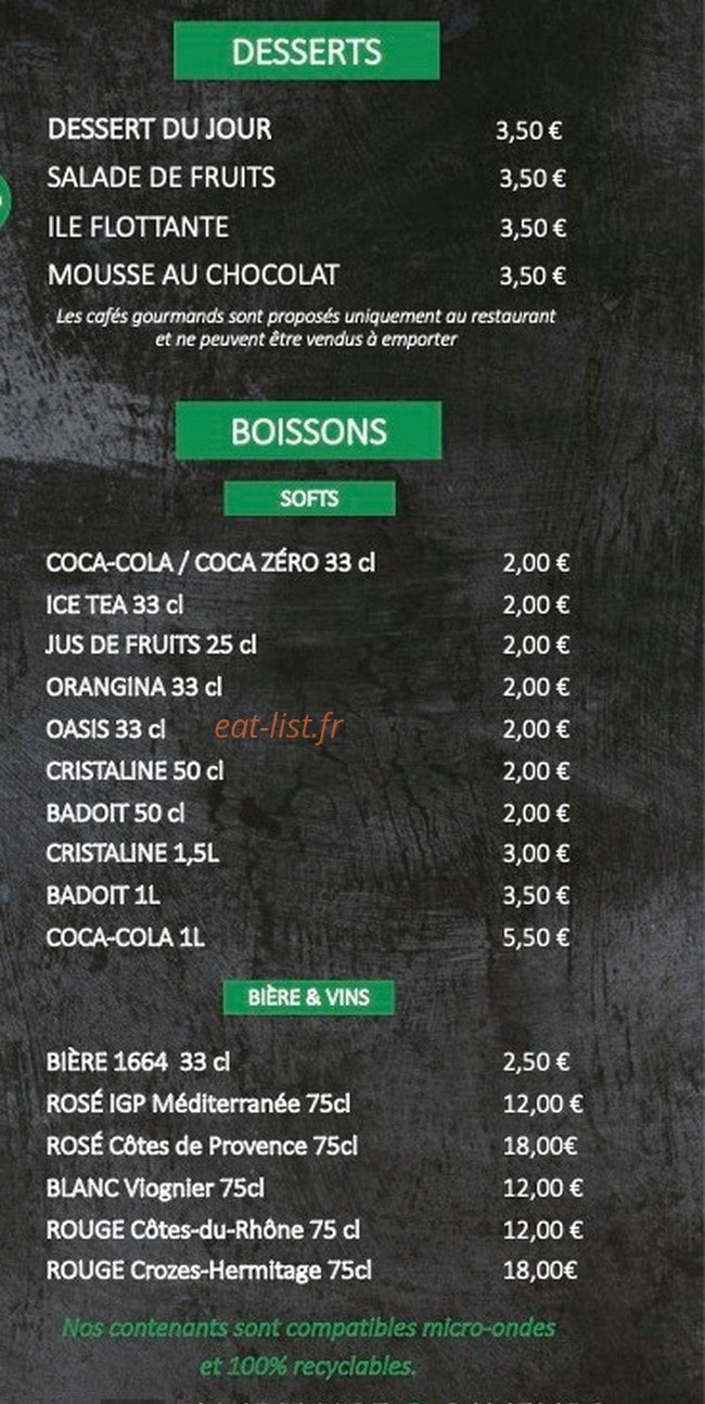 Ambiance et Saveurs — carte page 4