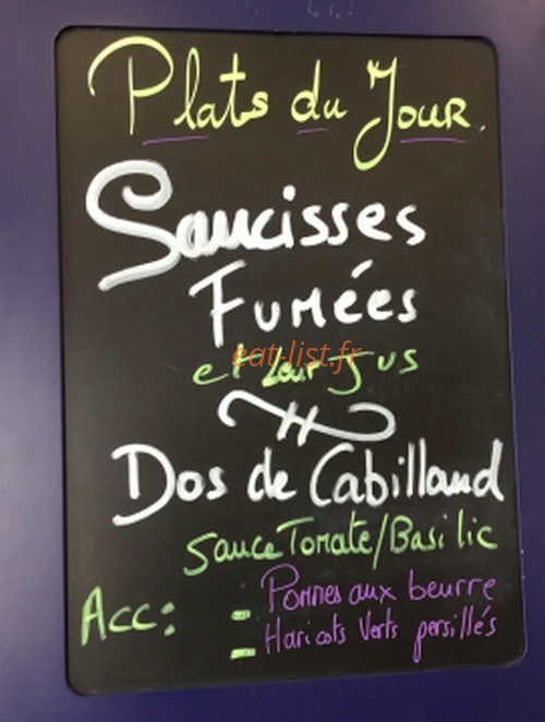 Brasserie P32 — carte page 2