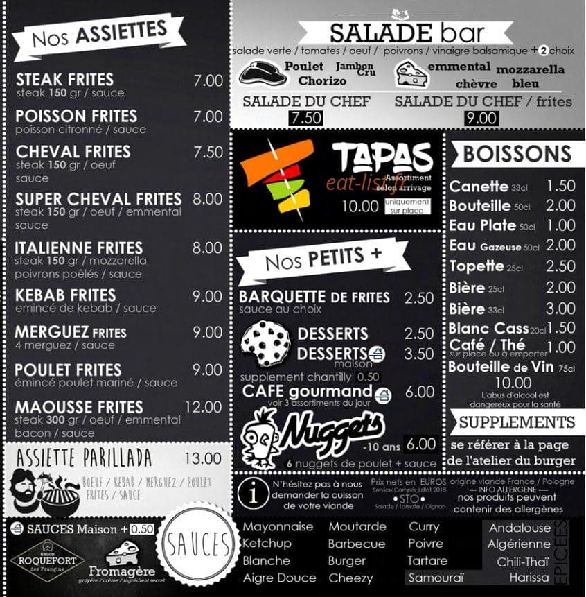 L'Atelier Des Frangins — carte page 4