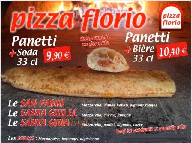 Pizza Florio — carte page 1
