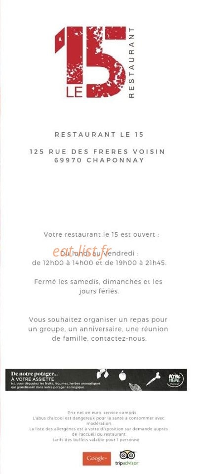 Le 15 — carte page 1