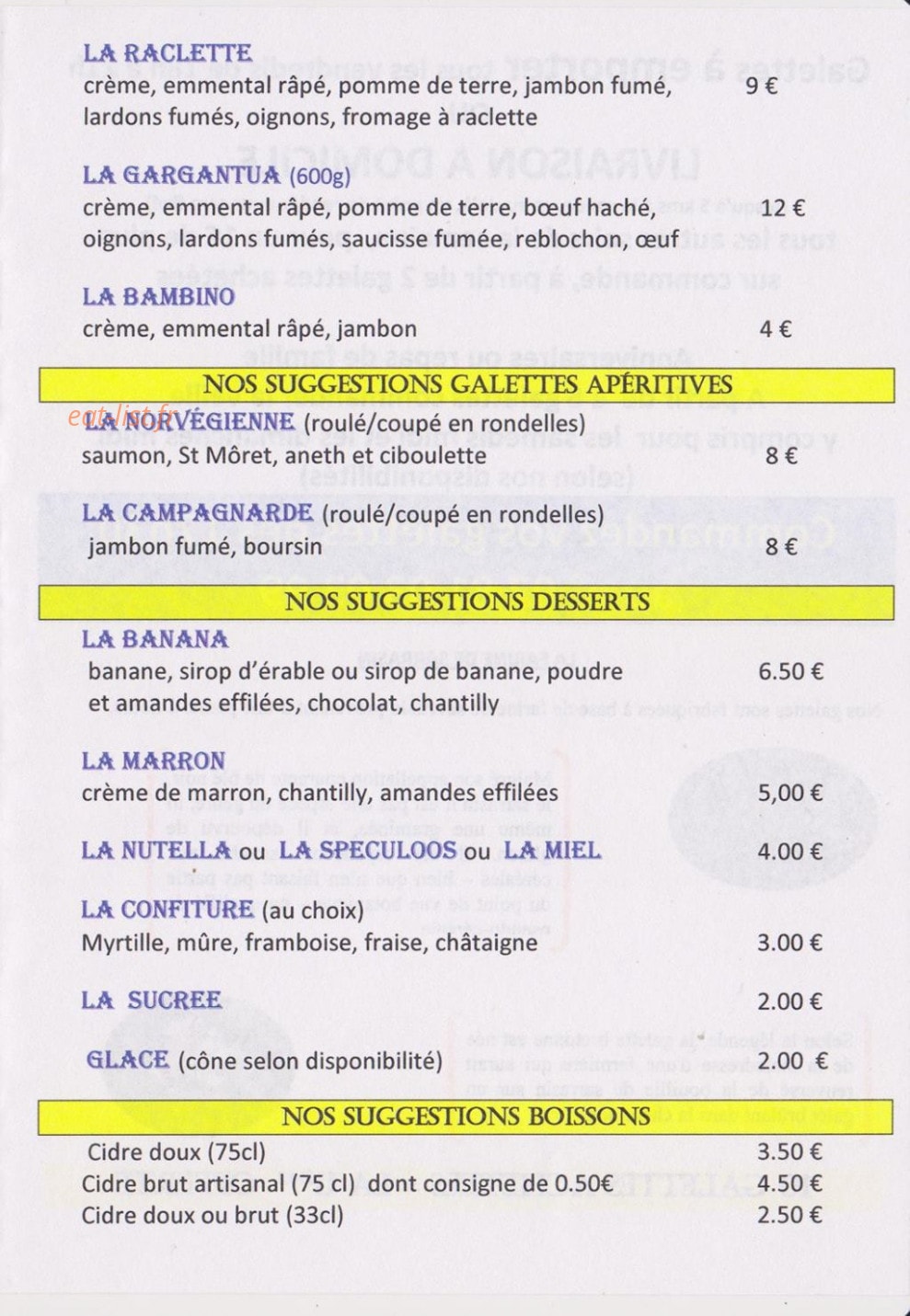 La Bigoudaine — carte page 3