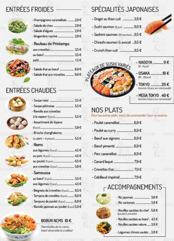 Chez Dong — carte page 2