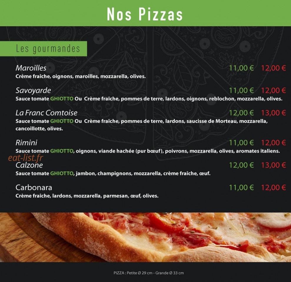 Pizza Ghiotto — carte page 3