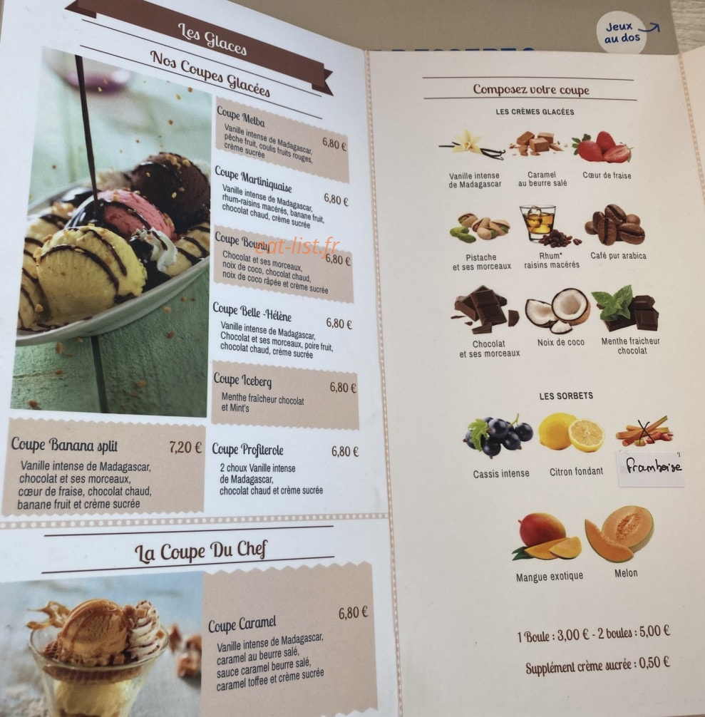 Crêperie de l'Oasis — carte page 7