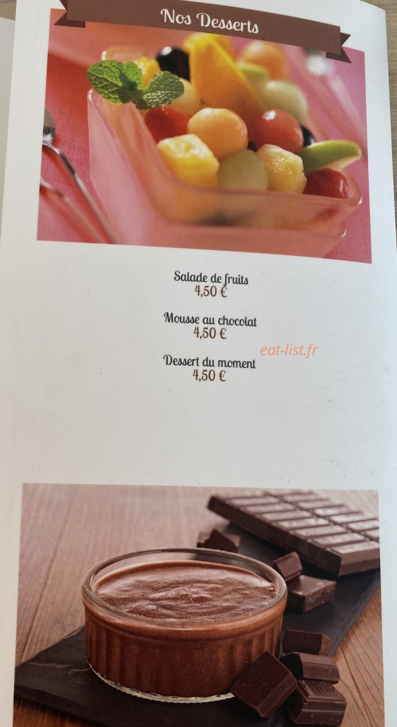 Crêperie de l'Oasis — carte page 5