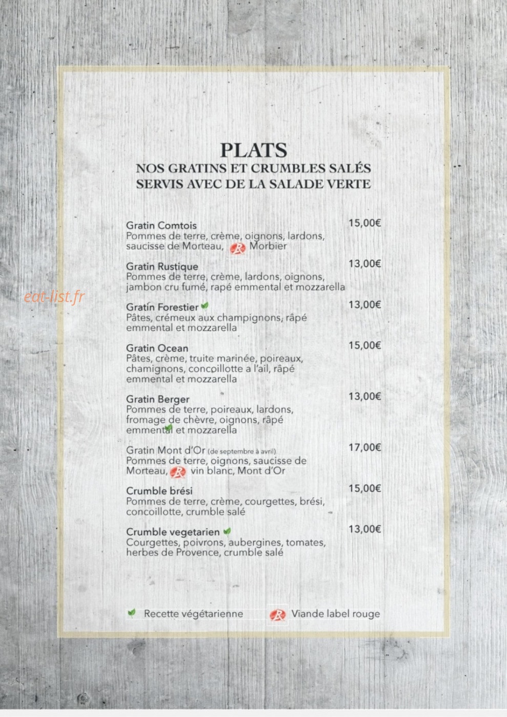 Ô p'tit atelier — carte page 3