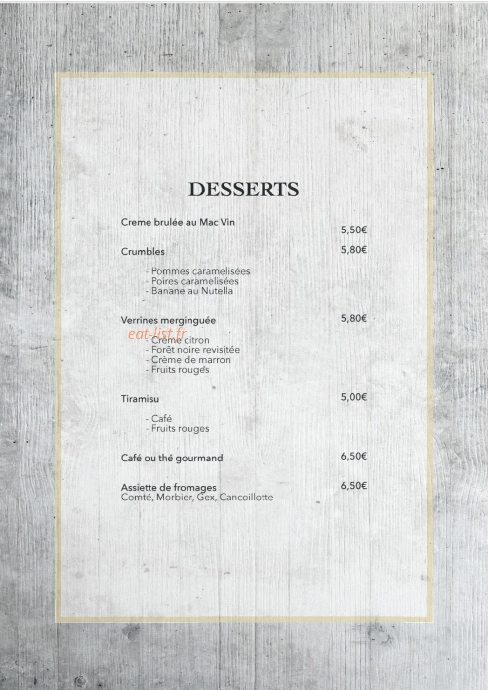 Ô p'tit atelier — carte page 5