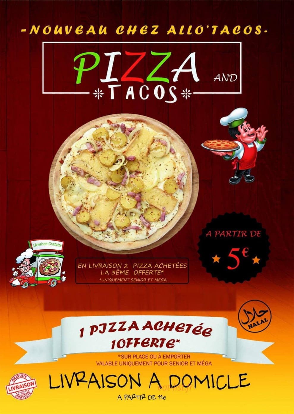 AlloTacos and Pizza — carte page 1