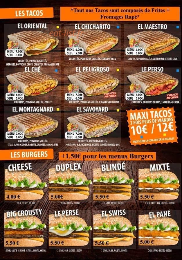 AlloTacos and Pizza — carte page 2